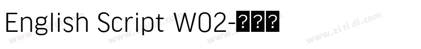 English Script W02字体转换
